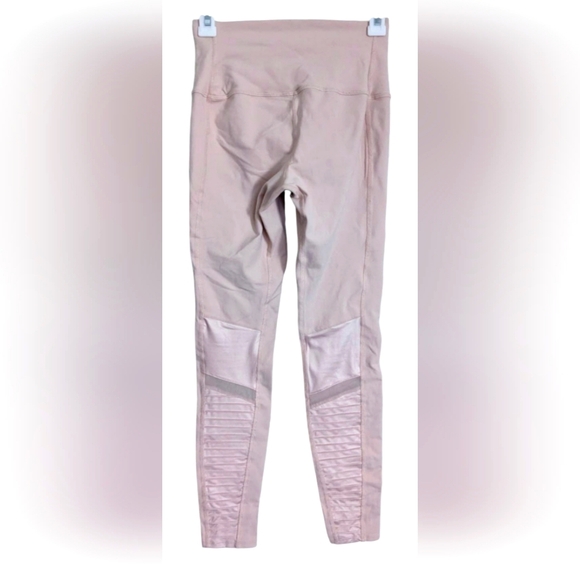 Alo Yoga High Waist Moto Legging in Lavender Beige Light Purple - Pink Small - Picture 4 of 9